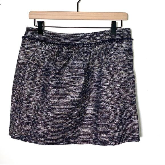 GAP Dresses & Skirts - Gap navy blue mini skirt with metallic sheen size 6 B89